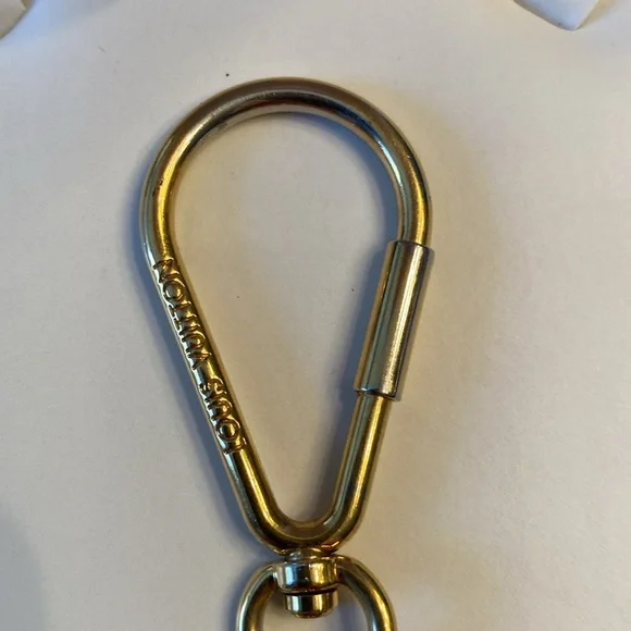 Authentic Louis Vuitton bag charm Porte Cles puzzle key chain Black Gold - Picture 4 of 10